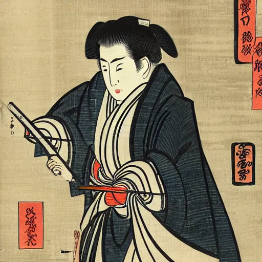 Image similar to Ichiban Kasuga, woodblock portrait by Utagawa Kuniyoshi