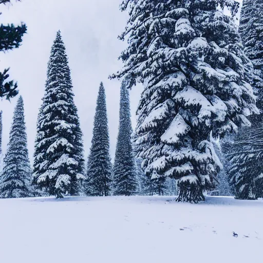 Image similar to Wizard's Tower in the Winter Surrounded by Snow and Trees