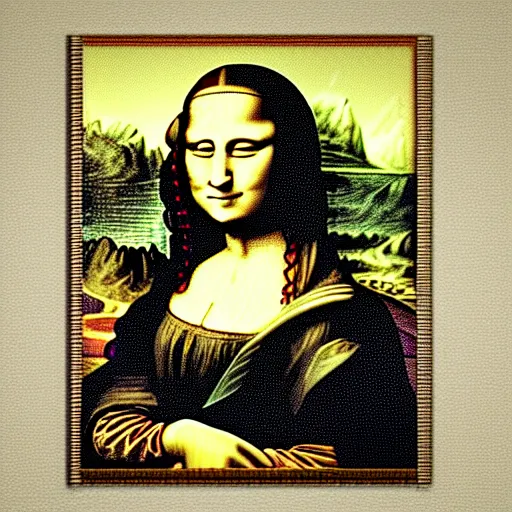 Prompt: Mona Lisa as a qr-code