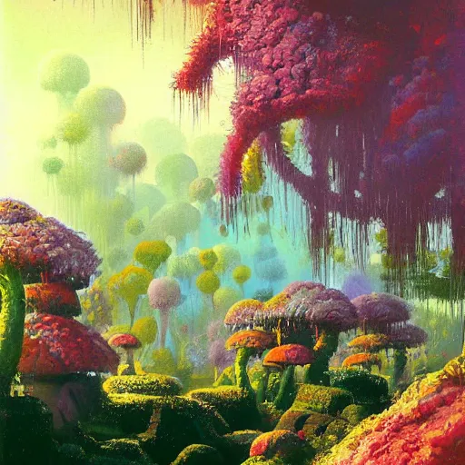 Image similar to kew gardens by paul lehr