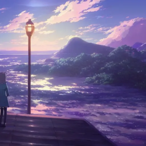 Prompt: anime by Makoto Shinkai