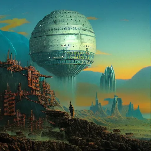 Image similar to fief of relentless autodidact menacing wage labour yoke, in the style of bruce pennington and jeff easley, 8 k resolution