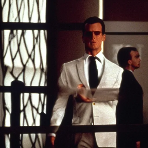 Image similar to still of paris street, in american psycho ( 1 9 9 9 )