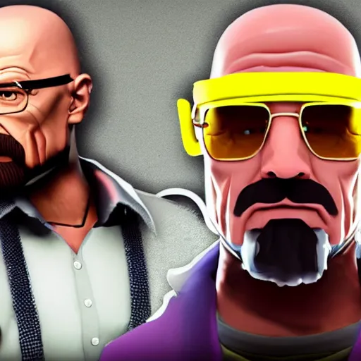 Image similar to walter white in fortnite