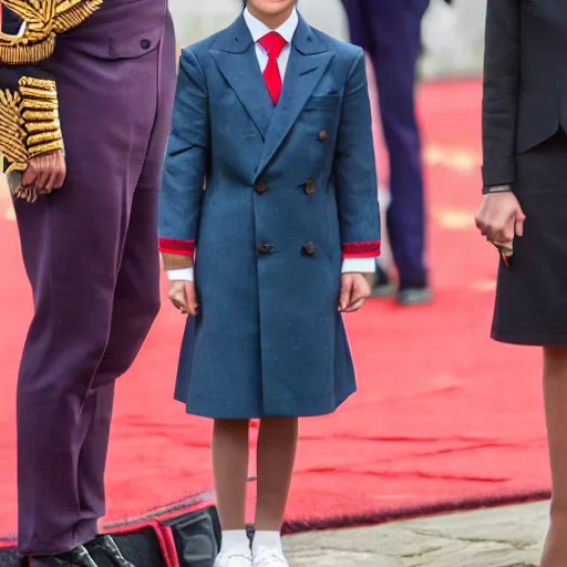 Image similar to a 1 4 - year old as the official king of the united kingdom in 2 0 2 2