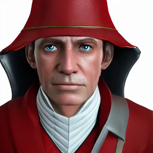 Image similar to a highly detailed portrait of miles edgeworth as a character from arcane, unreal engine, 3 d render