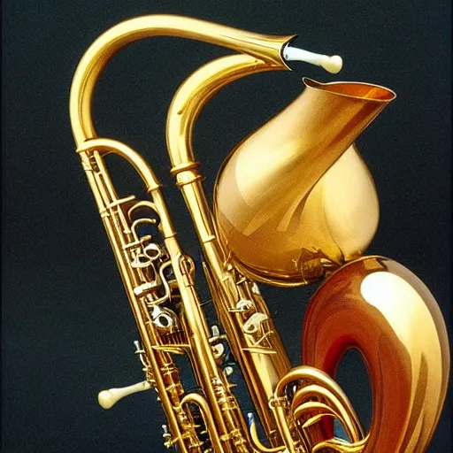 Image similar to fanciful wind instruments