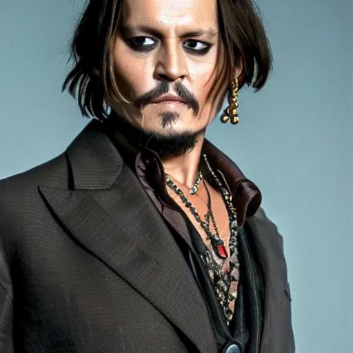 Image similar to johnny depp as a jedi