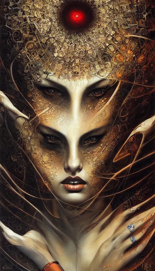 Image similar to techno artwork, by karol bak