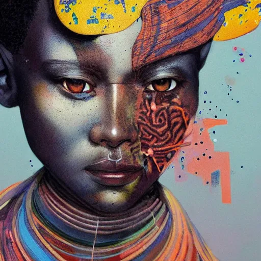 Image similar to portrait soft light painted by james jean and katsuhiro otomo and erik jones and conrad roset, inspired by shaka zulu science fiction, smooth face feature, intricate oil painting, sharp high detail illustration, - c 1 2