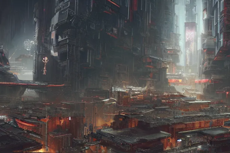 Image similar to cyberpunk imperial rome detailed concept art featured on CGsociety