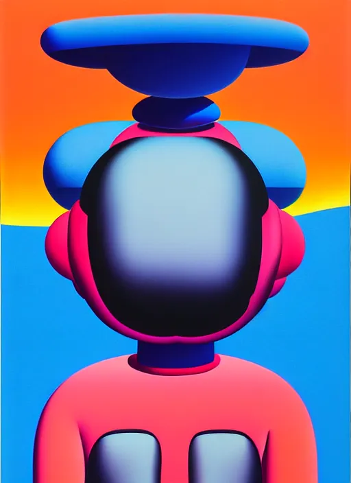 Prompt: inflated robot by shusei nagaoka, kaws, david rudnick, airbrush on canvas, pastell colours, cell shaded, 8 k