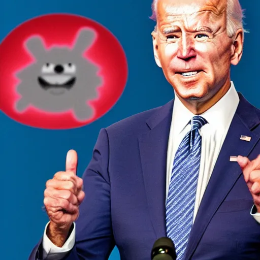 Image similar to joe biden in aqua teen hunger force,