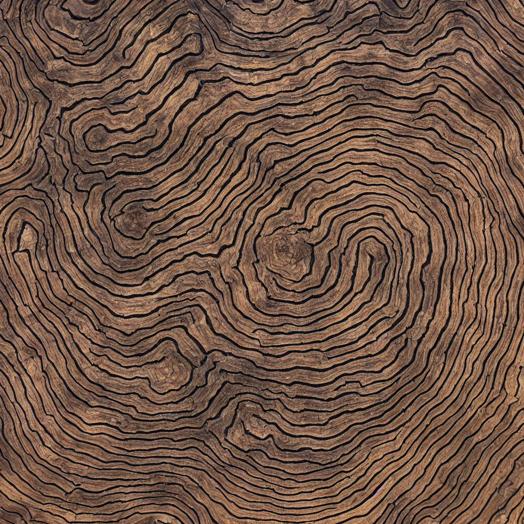 Image similar to tree rings, top down, 8 k