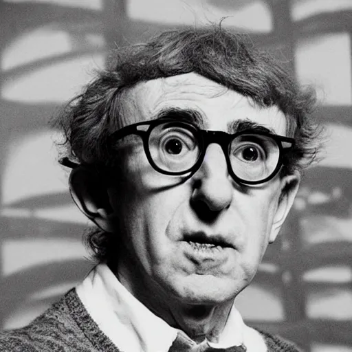 Prompt: coffee art of Woody Allen, food photography