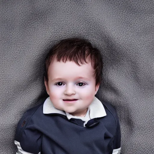 Prompt: a baby version of Colin Robinson, 8k,