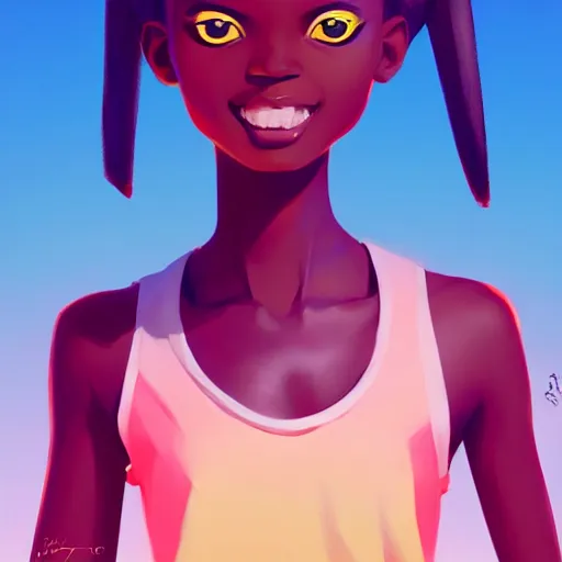 Image similar to body icon stylized minimalist an african girl in a pikatchu costume, loftis, cory behance hd by jesper ejsing, by rhads, makoto shinkai and lois van baarle, ilya kuvshinov, rossdraws global illumination