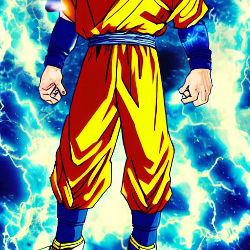 Prompt: super Saiyan Lionel Messi