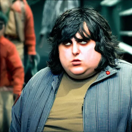 Prompt: andy milonakis in fist of the north star, 4 k