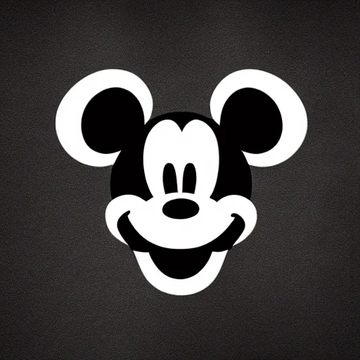 Image similar to skeleton mickey mouse profile picture, dark, pop art, 4 k