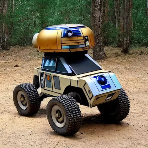 Image similar to Off road vehicle inspired by r2d2