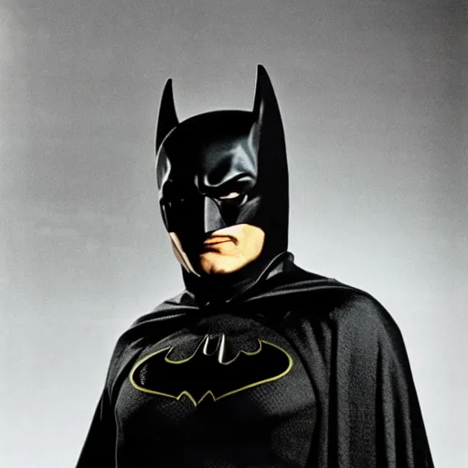 Image similar to Willy Nelson as Batman, studio photo