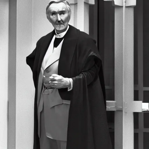 Image similar to Robert Hardy as Count Dooku from Star Wars