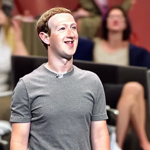 Prompt: mark zuckerberg with lizard scales on his body like a crocodile