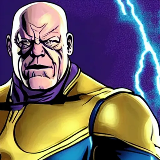 Prompt: hank schrader as thanos