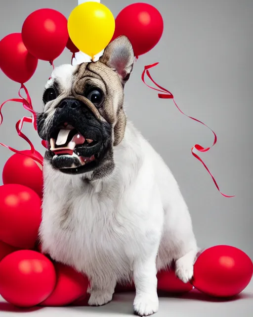 Image similar to target mascot dog happily surrounded by target logo and red balloons artistic ad campaign photo Leica Zeiss