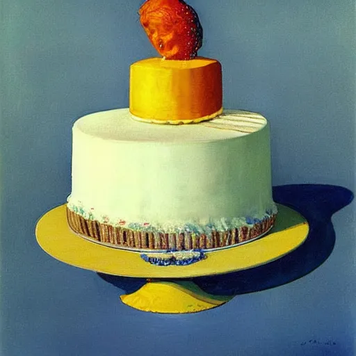 Image similar to The Queen\'s Cake by Wayne Thiebaud