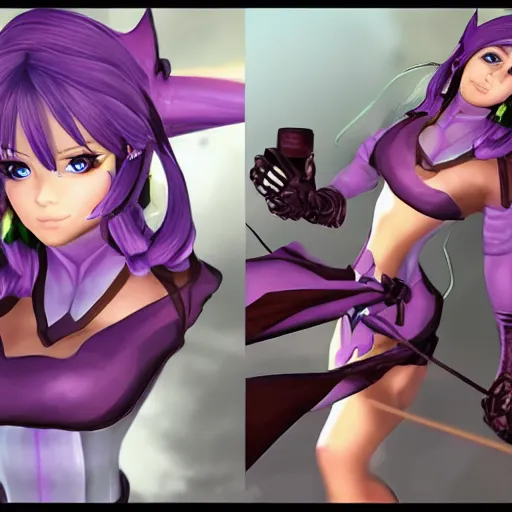 Image similar to glacial purple prime infinite neutral waifu leak