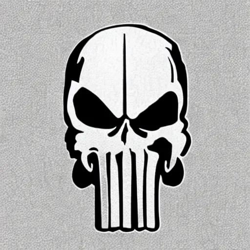 Image similar to the punisher skull logo