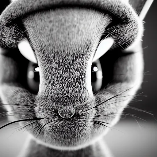 Image similar to Portrait of a bugs bunny, 85mm Lens F/1.8, award winning photography