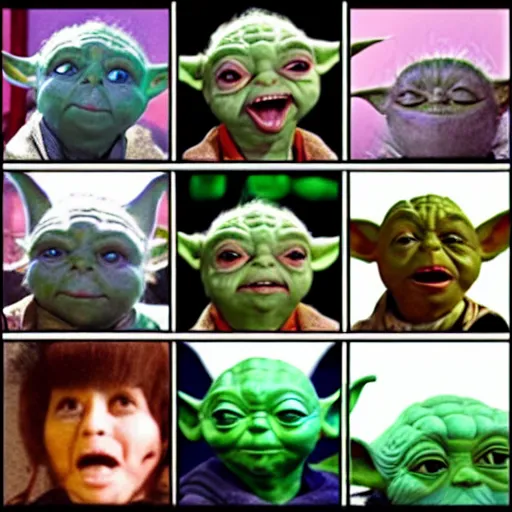 Prompt: funny yoda faces