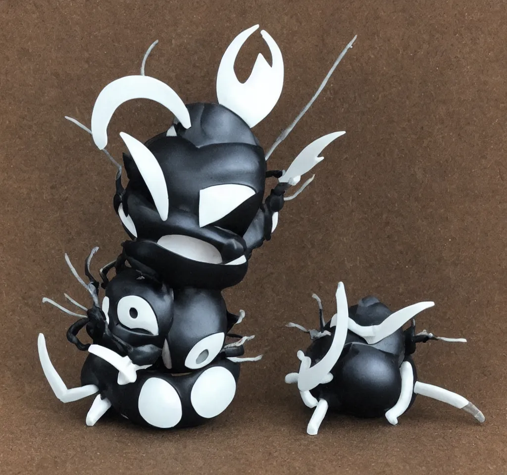 Prompt: resin figure hollow knight