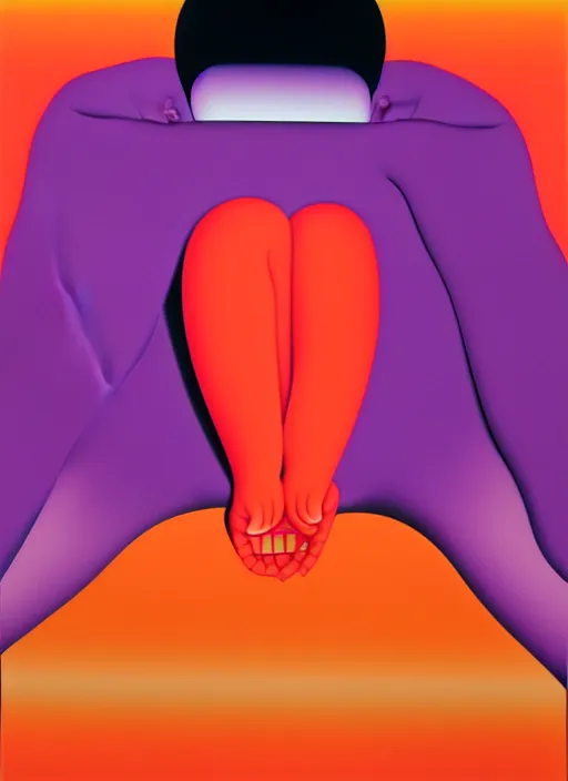 Image similar to yoga by shusei nagaoka, kaws, david rudnick, airbrush on canvas, pastell colours, cell shaded, 8 k