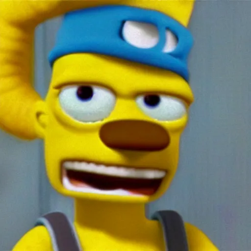 Image similar to film still of Bart Simpson in Monster Inc from Pixar