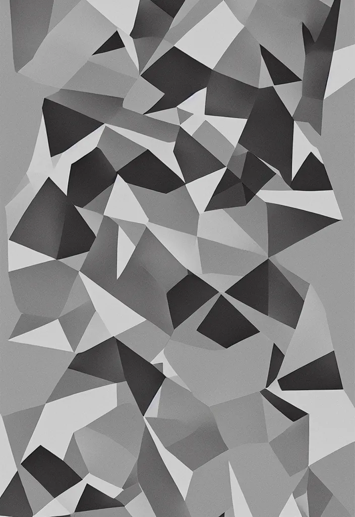 Image similar to graphic design poster by palefroi, nanae kawahara, damien tran, elements in a composition, illustrative and abstract, minimalist, greyscale, charcoal, artwork