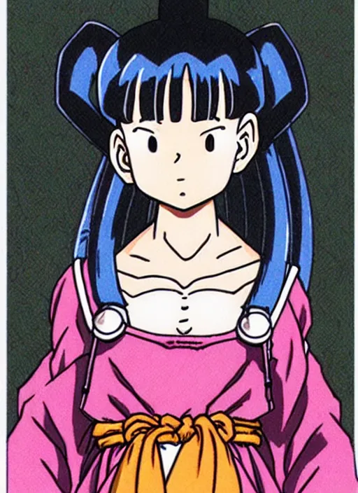 Prompt: a portrait of a pretty young lady by akira toriyama