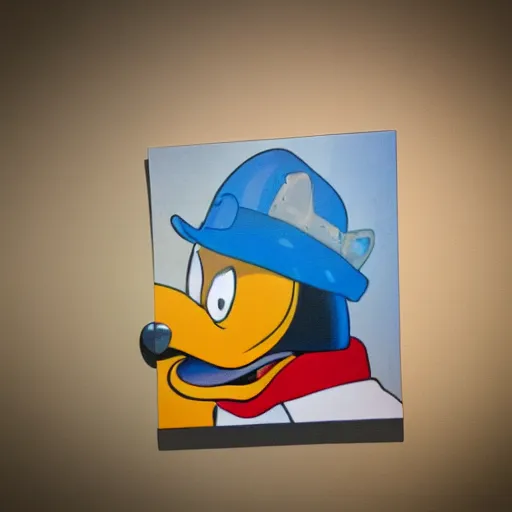 Prompt: donald duck in the backrooms