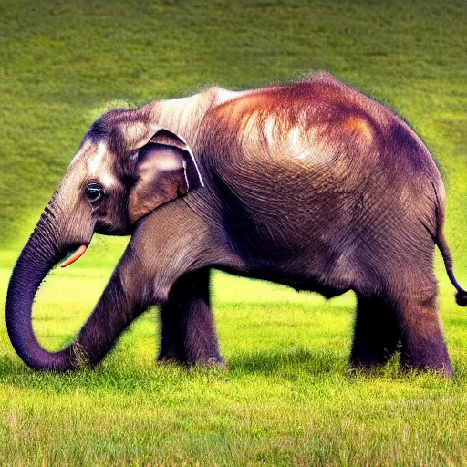 Image similar to fuzzy very hairy asian elephant hd nature photography