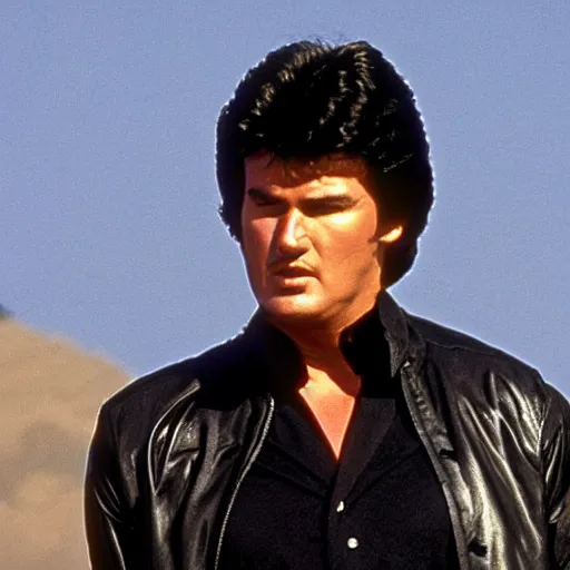 Image similar to steven seagal as michael knight in knight rider