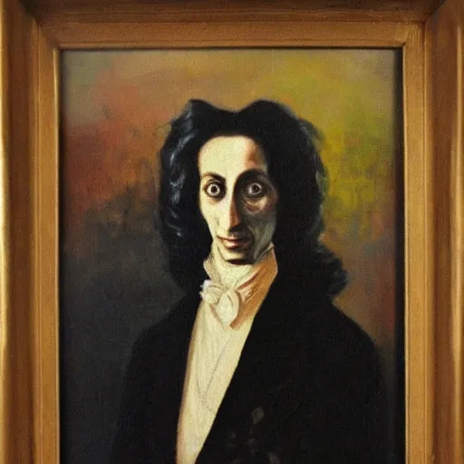 Image similar to a rabbit dressed as chopin, oil painting realistic,