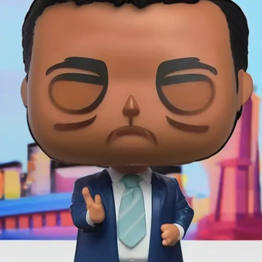 Image similar to A funko pop of president Pedro Sánchez