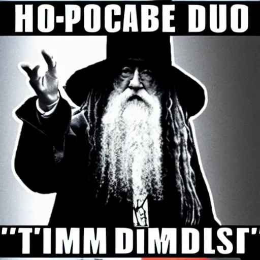 Prompt: hip - hop dumbledore