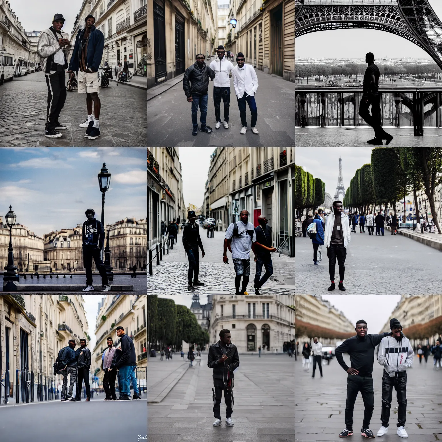 Prompt: niggas in paris ,8k, 4k, professional photography, award winning photo