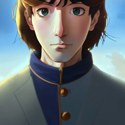 Prompt: portrait of peter the great, artstation, cartoon, elegant, highly detailed, digital painting, masterpiece art by ghibli!, makoto shinkai!, bluth!, fujita goro!, giraud!, ghailan!, akihiko yoshida!, fadeev! 8 k