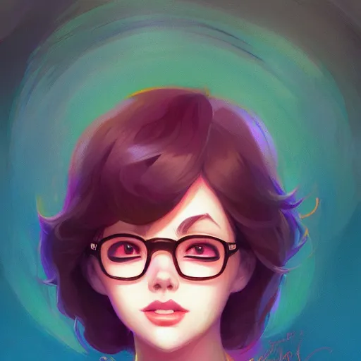 Image similar to a portrait of a beautiful velma, art by lois van baarle and loish and ross tran and rossdraws and sam yang and samdoesarts and artgerm and saruei, digital art, highly detailed, intricate, sharp focus, trending on artstation hq, deviantart, unreal engine 5, 4 k uhd image