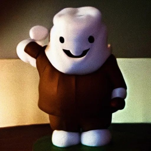 Image similar to blurry photo of the stay puft marshmallow man